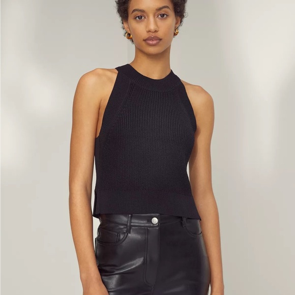 Aritzia Wilfred Coral Halter Tank - Picture 6 of 9